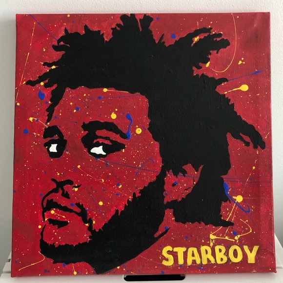 The Weeknd Acrylic Painting - Picture 7 of 8